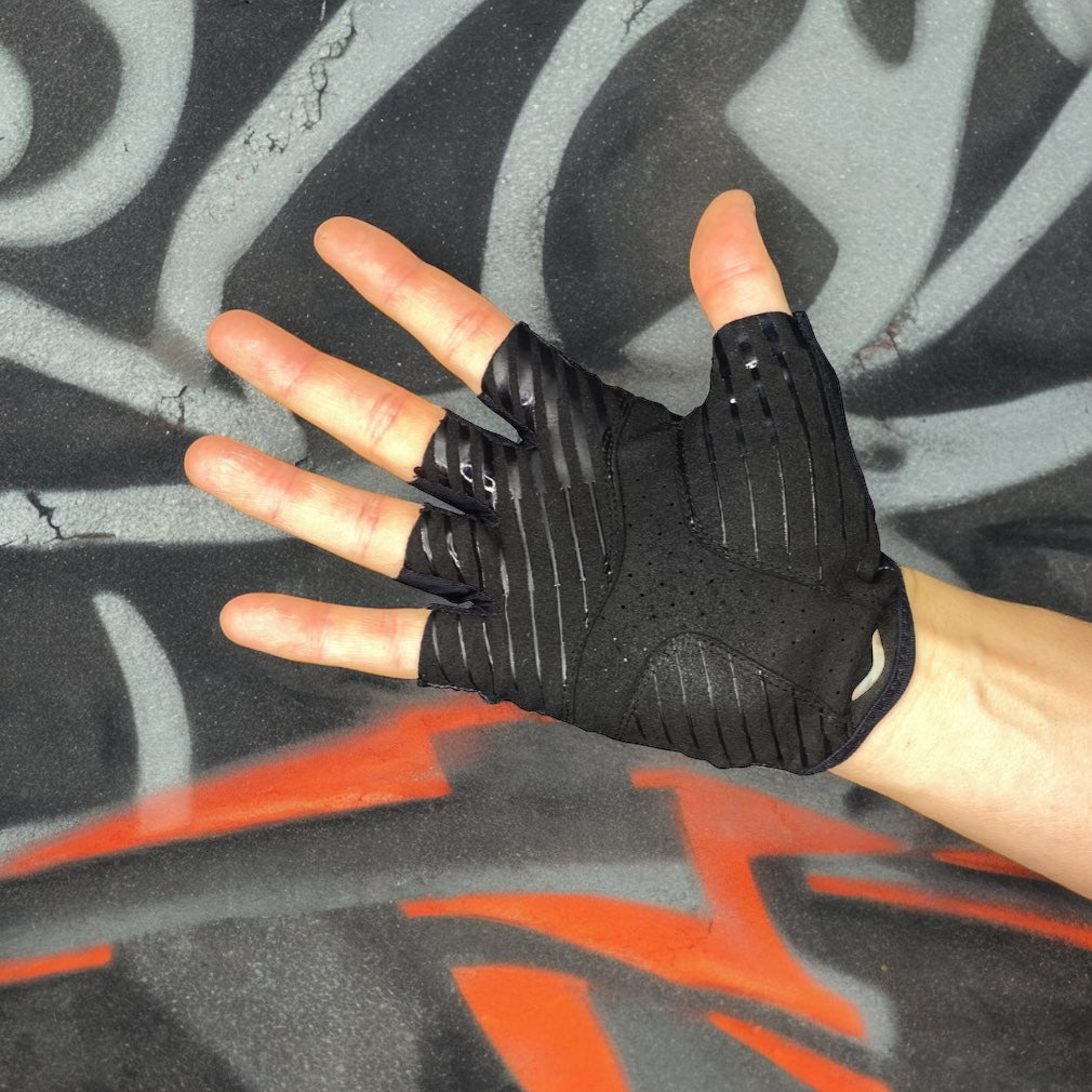TWC Black Cycling Gloves