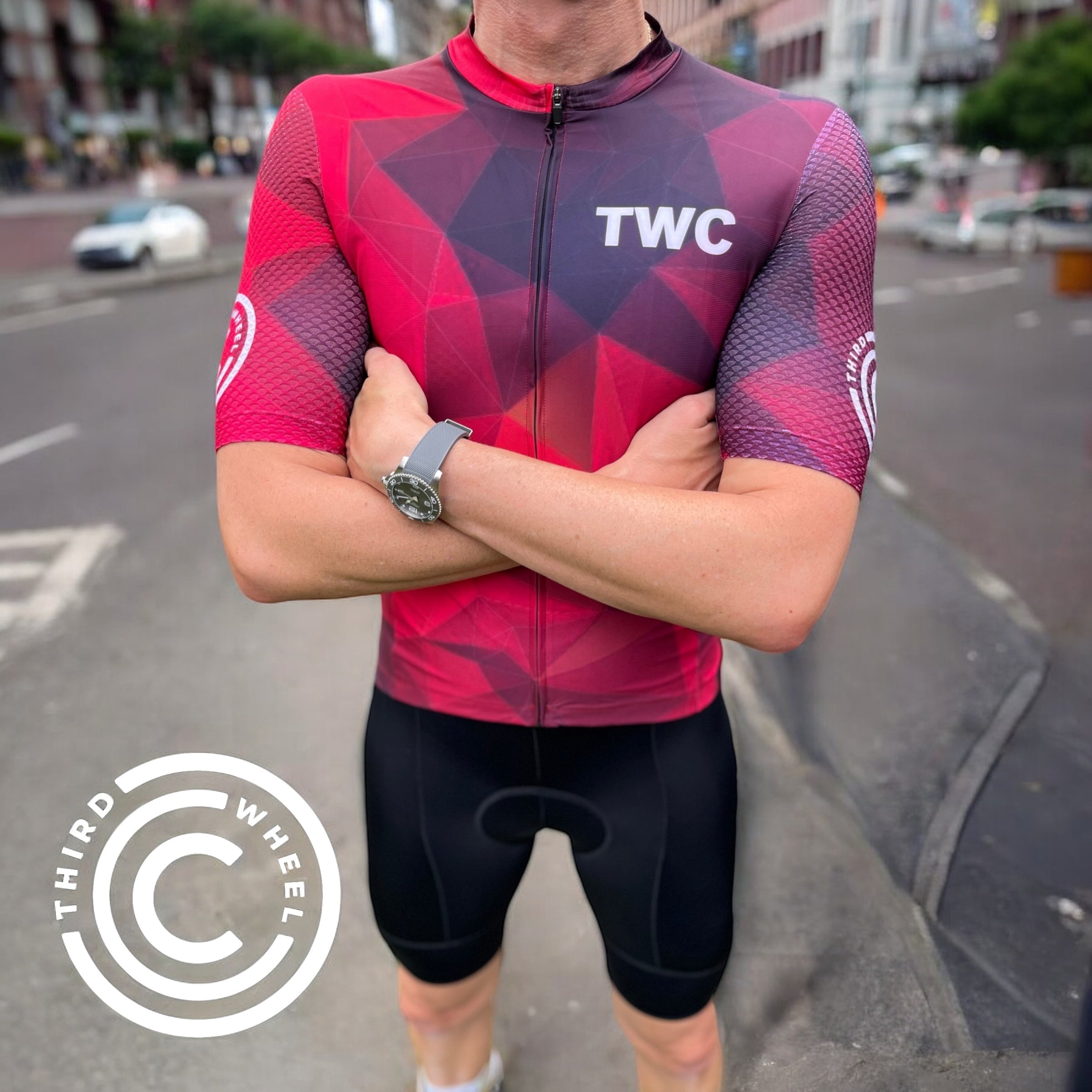 TWC Black Cycling Bib Shorts