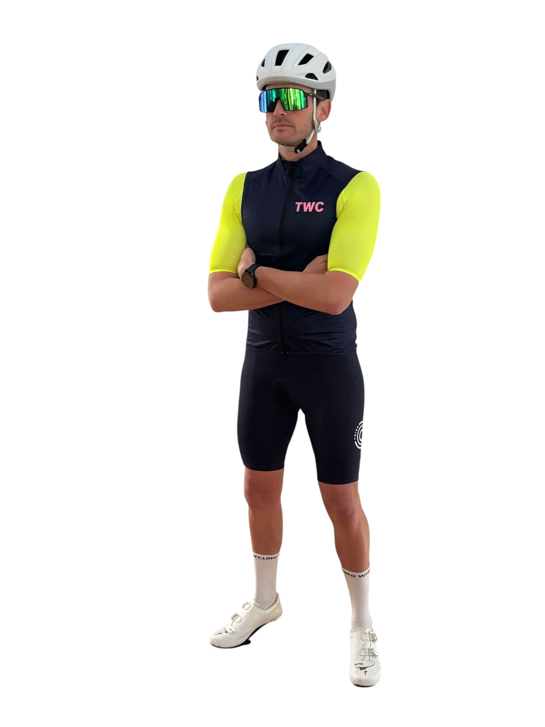 🚴‍♂️ Cut Through the Chill in Style - The TWC Gilet in Deep Blue