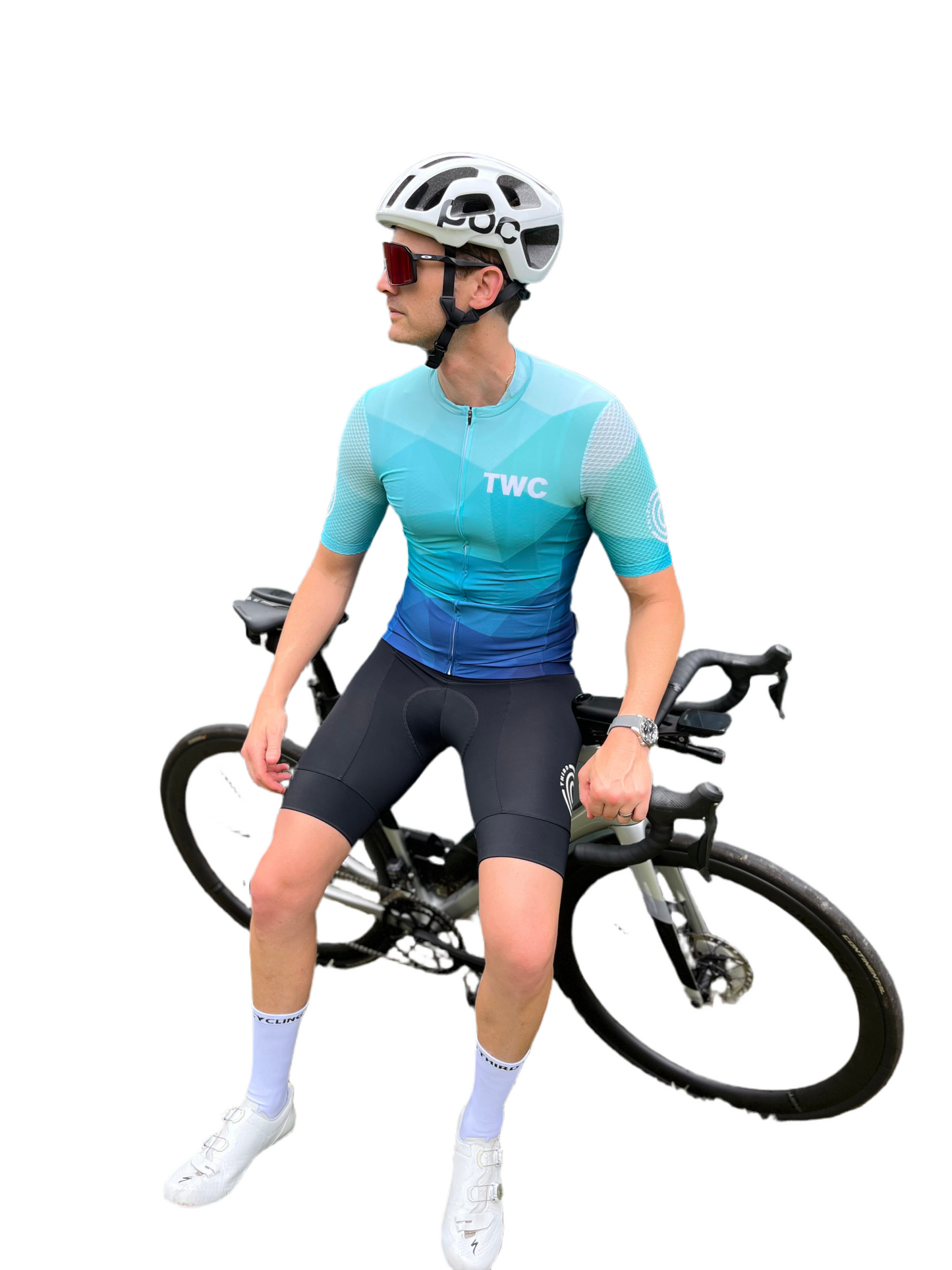 TWC Black Cycling Bib Shorts
