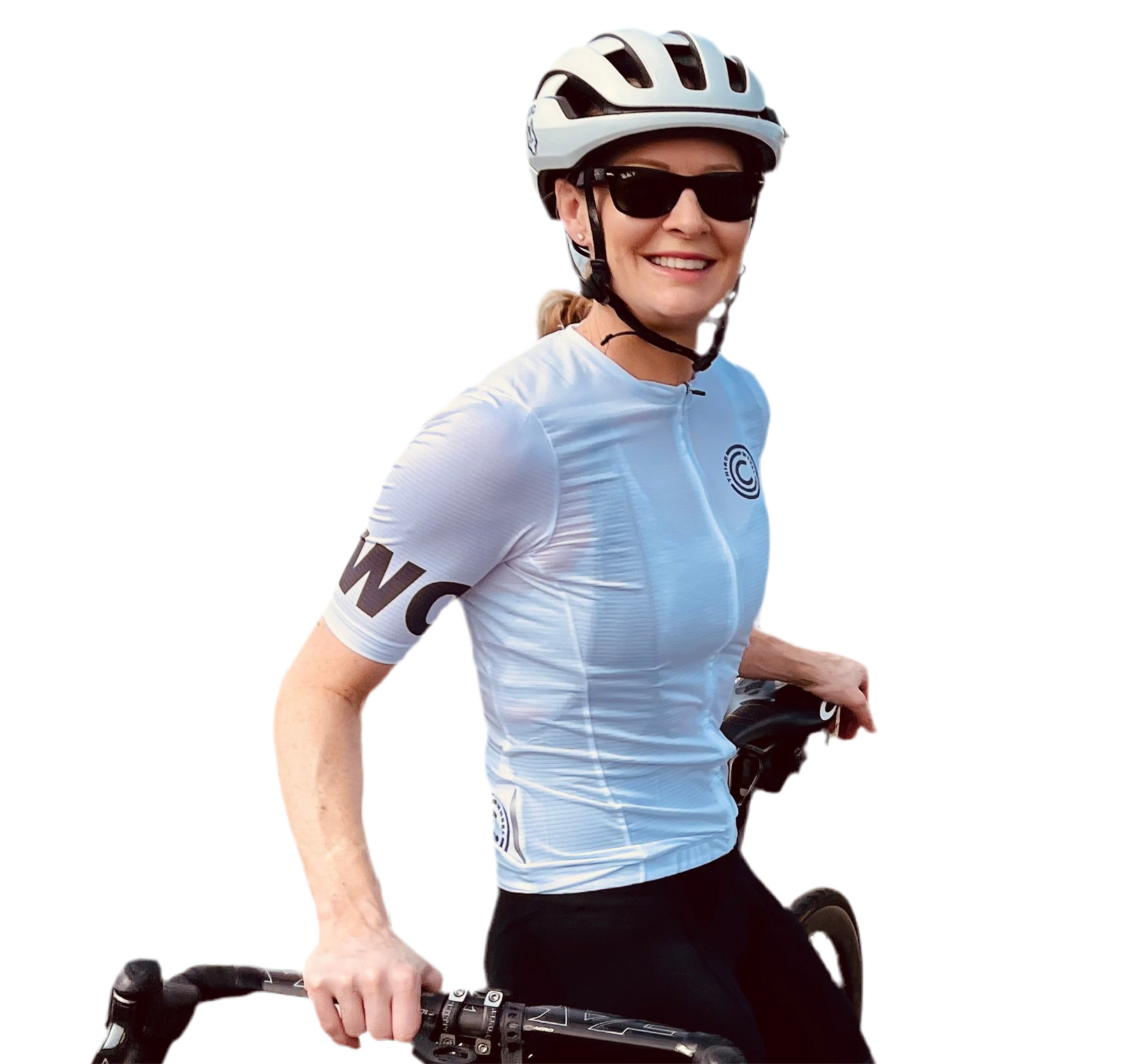 TWC White Cycling Jersey (1xXS & 1xXXS)