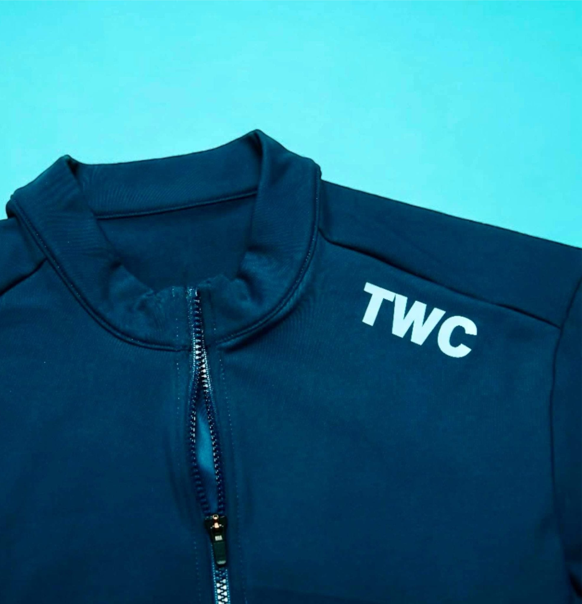 TWC Blue Classic Thermal Long Sleeve Jersey