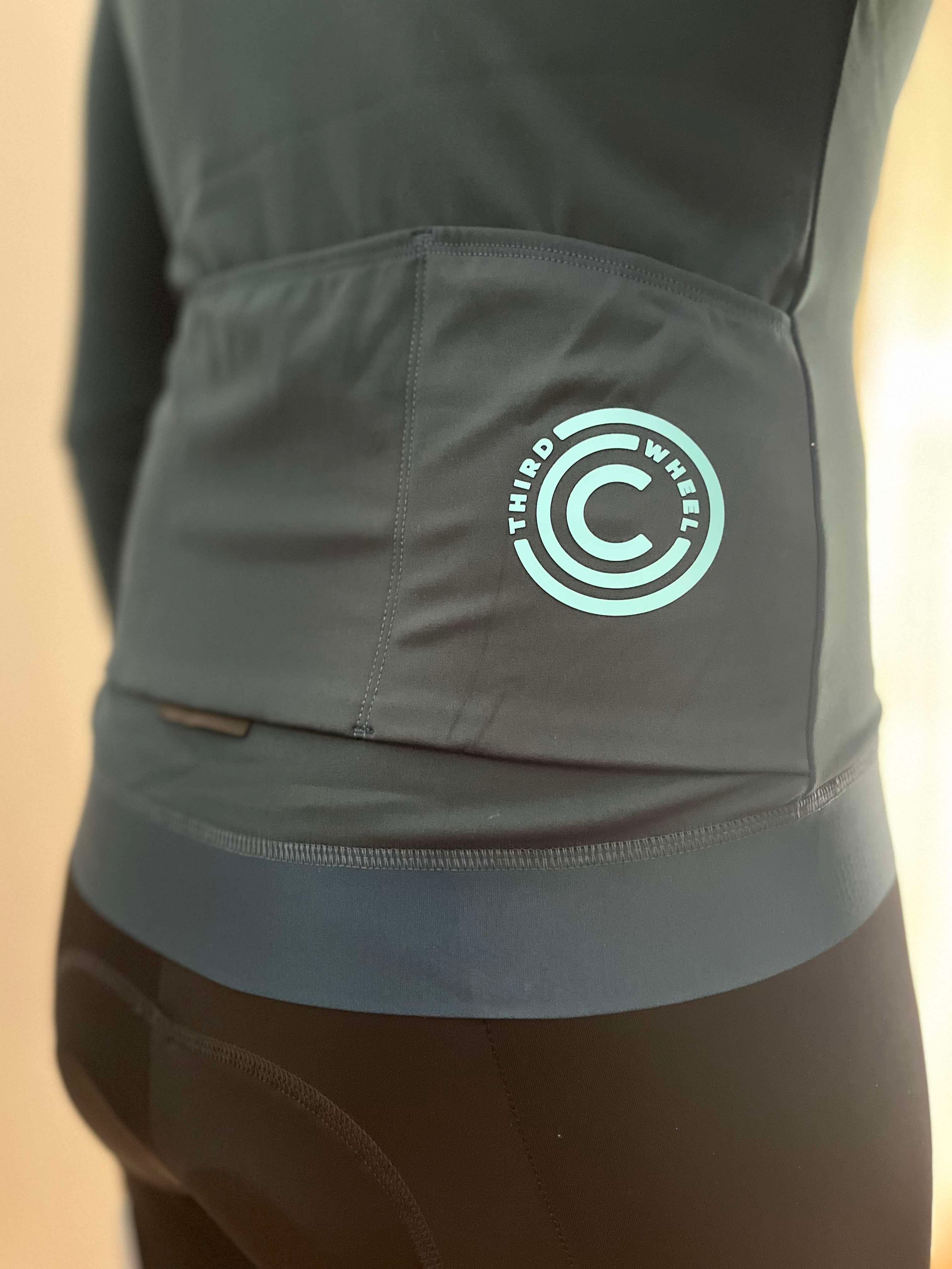 Steel Blue Thermal Long Sleeve Jersey (1xL)