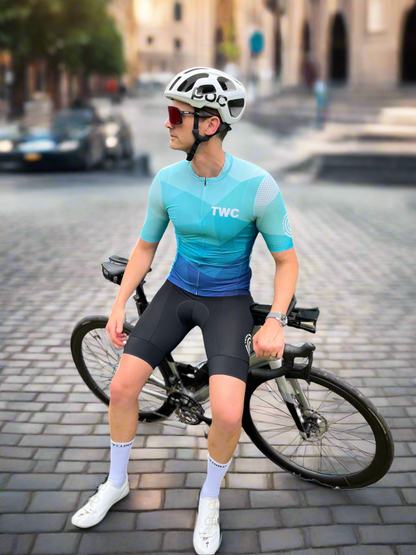 Teal Diamonds Cycling Jersey