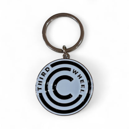 Third Wheel Cycling Key Ring