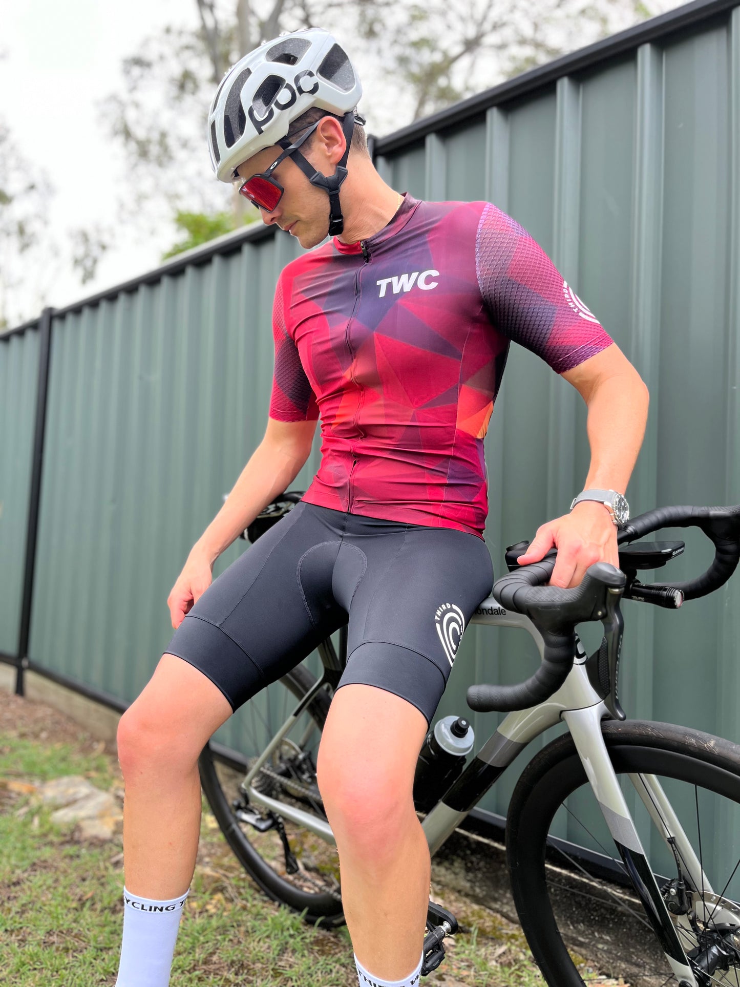 TWC Black Cycling Bib Shorts