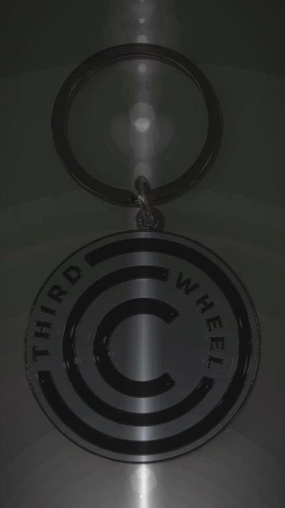 Third Wheel Cycling Key Ring