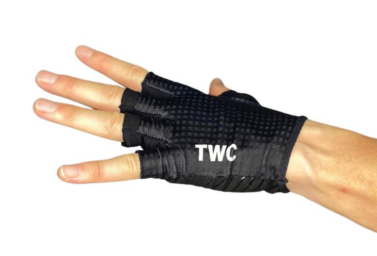 TWC Black Cycling Gloves