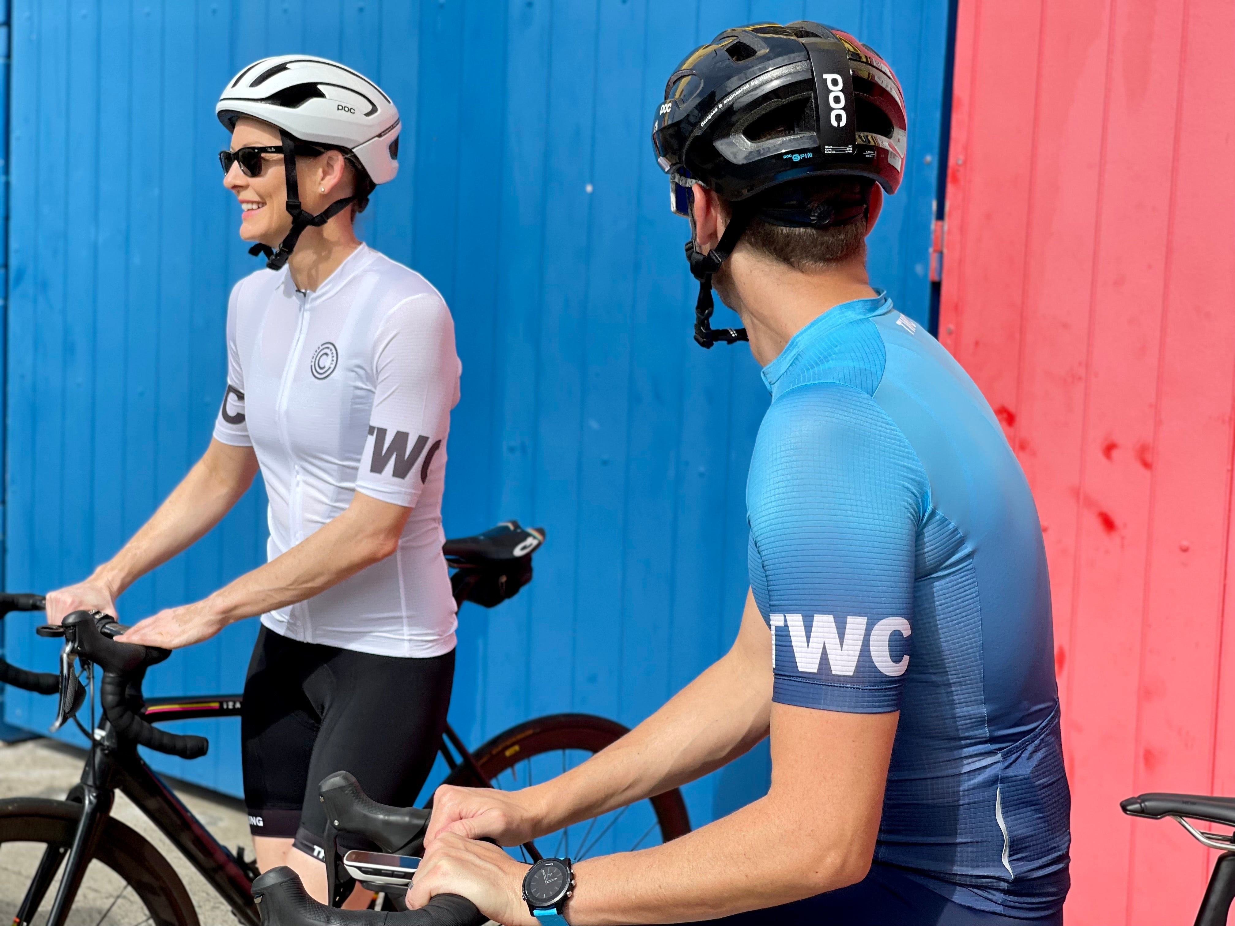 TWC White Cycling Jersey